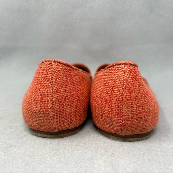 Joie Orange Linen Flats Women’s Size EU 39.5 - Picture 8 of 12